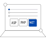 支持ASP、PHP、.Net等多种语言开发